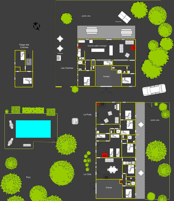 Plan de Chez Marot